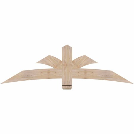 Ekena Millwork Davenport Smooth Timber Gable Bracket, Douglas Fir, 72"W x 21"H x 1 1/2"D x 5 1/2"F, 7/12 Pitch GBW072X21X0206DAV00SDF